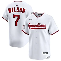 Will Wilson Men's Nike White Cleveland Guardians Home Limited Custom Jersey