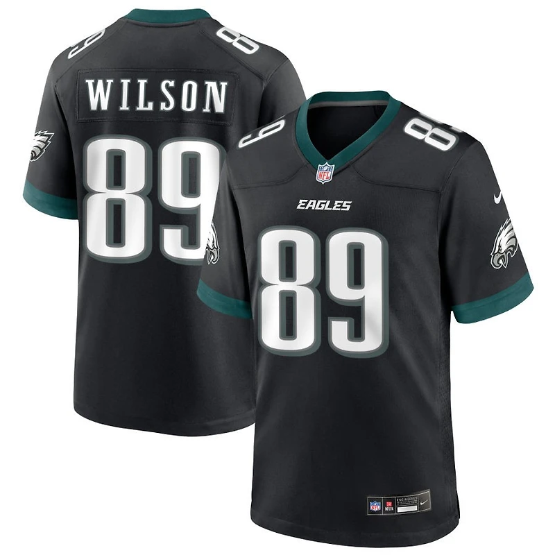 Johnny Wilson Men's Nike Black Philadelphia Eagles Alternate Custom Game Jersey