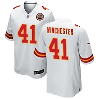 James Winchester Men's Nike White Kansas City Chiefs Custom Game Jersey