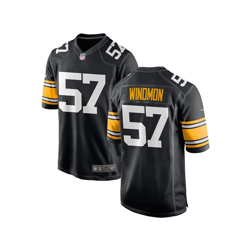 Jacoby Windmon Youth Nike Black Pittsburgh Steelers Alternate Custom Game Jersey