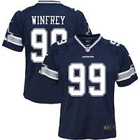 Perrion Winfrey Youth Nike Navy Dallas Cowboys Custom Game Jersey