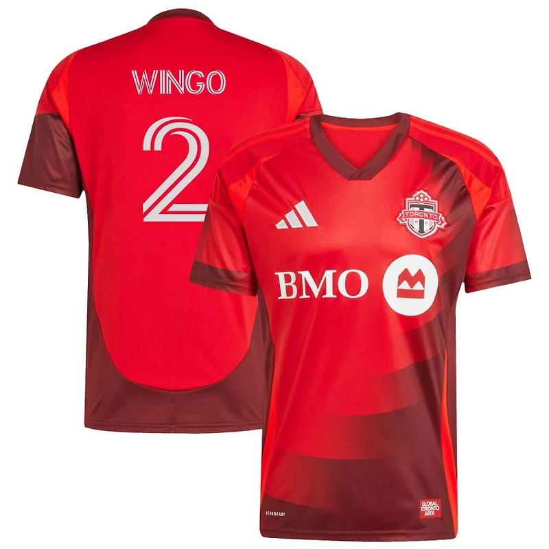 Henry Wingo Men's adidas  Red Toronto FC 2025 Club Kit Replica Custom Jersey