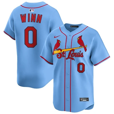 Masyn Winn Men's Nike Light Blue St. Louis Cardinals Alternate Limited Custom Jersey