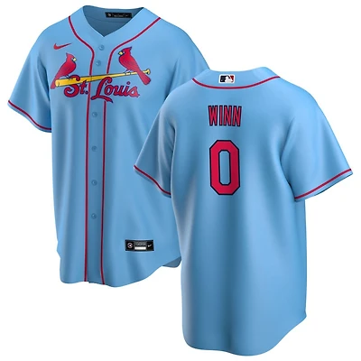 Masyn Winn Men's Nike Light Blue St. Louis Cardinals Alternate Replica Custom Jersey