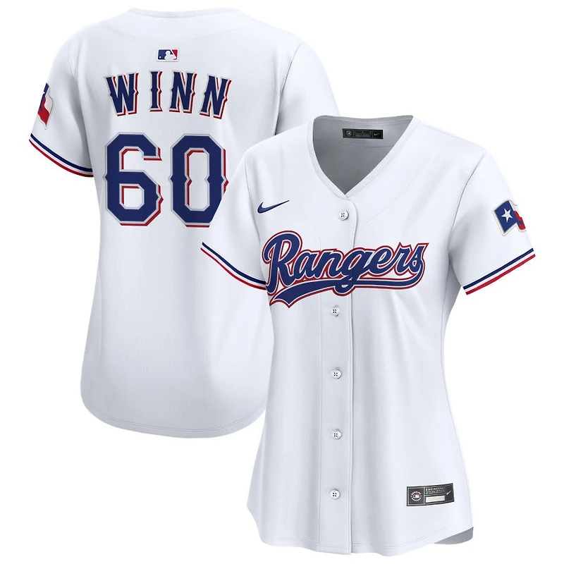 Cole Winn Women's Nike White Texas Rangers Home Limited Custom Jersey