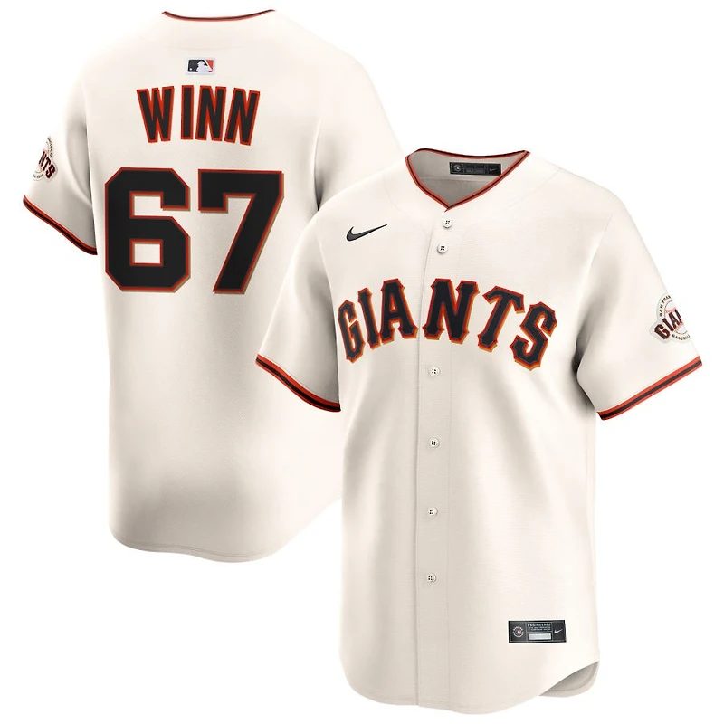 Keaton Winn Men's Nike Cream San Francisco Giants Home Limited Custom Jersey