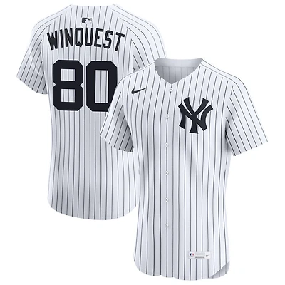 Cade Winquest Men's Nike White New York Yankees Home Elite Custom Jersey