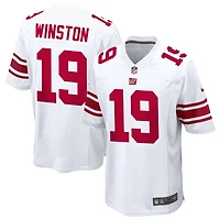 Jameis Winston Men's Nike White New York Giants Custom Game Jersey