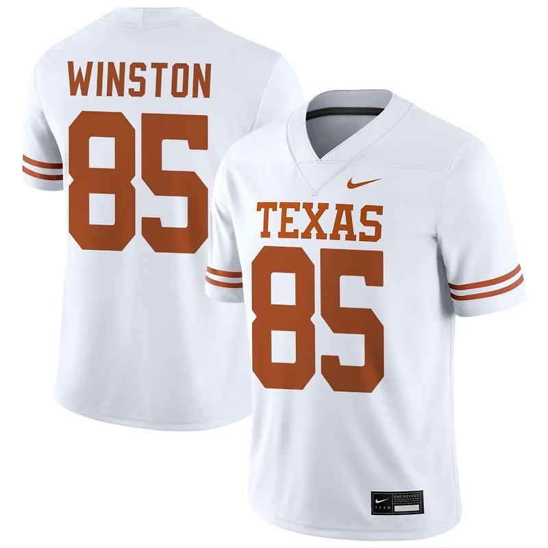 Emaree Winston Men's Nike White Texas Longhorns NIL Pick-A-Player Game Jersey