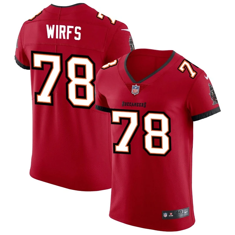 Tristan Wirfs Men's Nike Red Tampa Bay Buccaneers Vapor Elite Custom Jersey