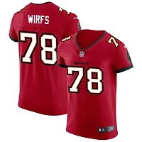 Tristan Wirfs Men's Nike Red Tampa Bay Buccaneers Vapor Elite Custom Jersey