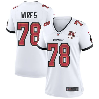 Tristan Wirfs Women's Nike White Tampa Bay Buccaneers 50th Season Custom Game Jersey