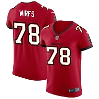 Tristan Wirfs Men's Nike Red Tampa Bay Buccaneers Vapor Elite Custom Jersey