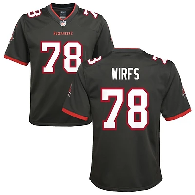 Tristan Wirfs Youth Nike Pewter Tampa Bay Buccaneers Alternate Custom Game Jersey