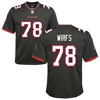 Tristan Wirfs Youth Nike Pewter Tampa Bay Buccaneers Alternate Custom Game Jersey