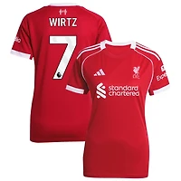 Florian Wirtz Women's adidas  Red Liverpool 2025/26 Home Custom Replica Jersey
