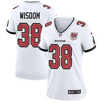 Rashad Wisdom Women's Nike White Tampa Bay Buccaneers 50th Season Custom Game Jersey