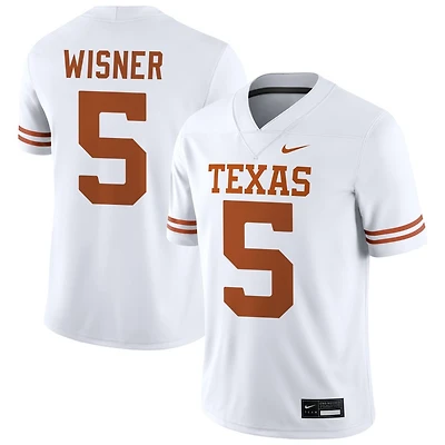 Tre Wisner Men's Nike White Texas Longhorns NIL Pick-A-Player Game Jersey