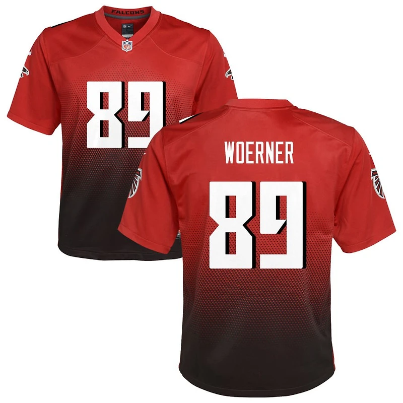 Charlie Woerner Youth Nike Red Atlanta Falcons Alternate Custom Game Jersey