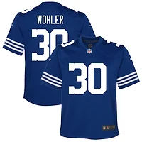 Hunter Wohler Youth Nike Royal Indianapolis Colts Alternate Custom Game Jersey