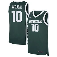 Denham Wojcik Men's Nike Green Michigan State Spartans NIL Pick-A-Player Men's Basketball Jersey