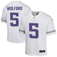 John Wolford Youth Nike White Minnesota Vikings Alternate Custom Game Jersey