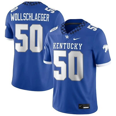 Alex Wollschlaeger Men's Nike Royal Kentucky Wildcats NIL Pick-A-Player Game Jersey