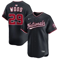 James Wood Men's Nike Navy Washington Nationals Alternate Limited Custom Jersey