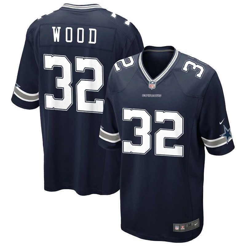 Julius Wood Men's Nike Navy Dallas Cowboys Custom Game Jersey