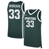 Juliann Woodard Unisex Nike  Green Michigan State Spartans NIL Pick-A-Player Women's Basketball Replica Jersey