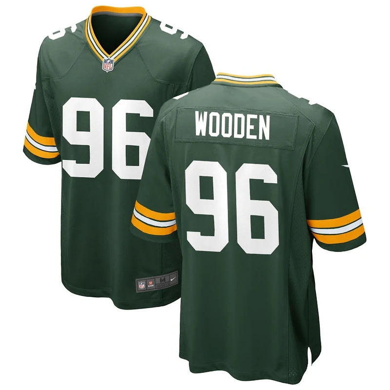 Colby Wooden Men's Nike Green Green Bay Packers Custom Game Jersey