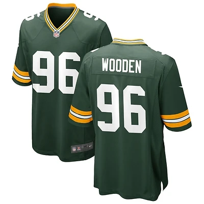Colby Wooden Men's Nike Green Green Bay Packers Custom Game Jersey