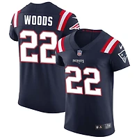 Charles Woods Men's Nike Navy New England Patriots Vapor Elite Custom Jersey