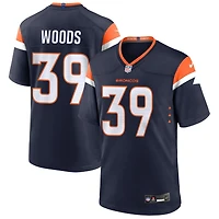 A.J. Woods Men's Nike  Navy Denver Broncos Alternate Mile High Collection Custom Game Jersey