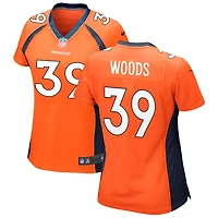 A.J. Woods Women's Nike Orange Denver Broncos Custom Game Jersey