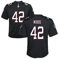 Josh Woods Youth Nike Black Atlanta Falcons Throwback Custom Game Jersey