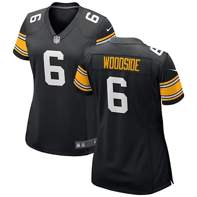 Logan Woodside Women's Nike Black Pittsburgh Steelers Alternate Custom Game Jersey
