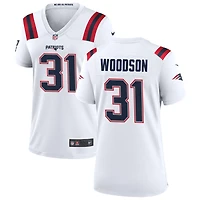 Craig Woodson Women's Nike New England Patriots White Custom Game Jersey