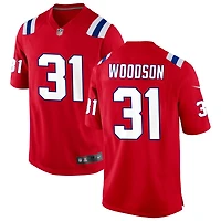 Craig Woodson Men's Nike Red New England Patriots Alternate Custom Jersey