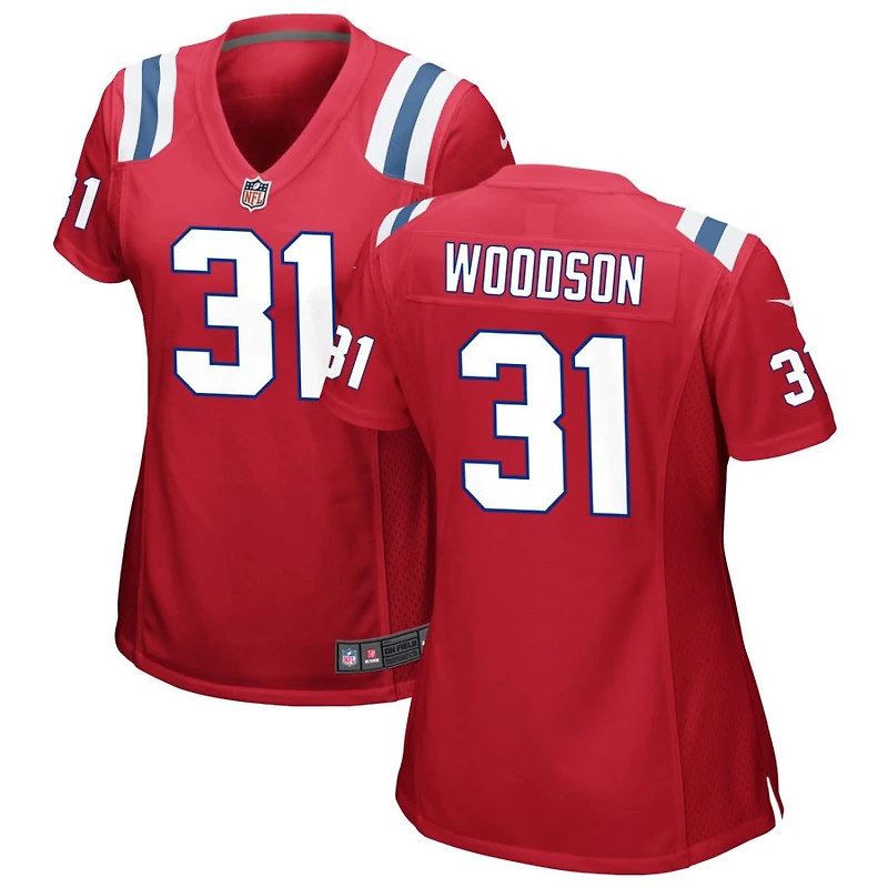 Craig Woodson Women's Nike Red New England Patriots Alternate Custom Jersey
