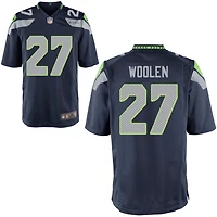 Riq Woolen Youth Nike College Navy Seattle Seahawks Custom Game Jersey