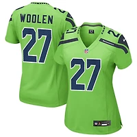 Riq Woolen Women's Nike Neon Green Seattle Seahawks Alternate Custom Game Jersey