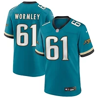 Sal Wormley Men's Nike Teal Jacksonville Jaguars Prowler Throwback Custom Game Jersey