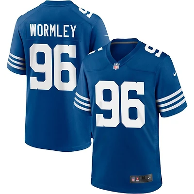 Chris Wormley Men's Nike Royal Indianapolis Colts Alternate Custom Jersey