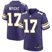 Ryan Wright Men's Nike Purple Minnesota Vikings Classic Custom Game Jersey