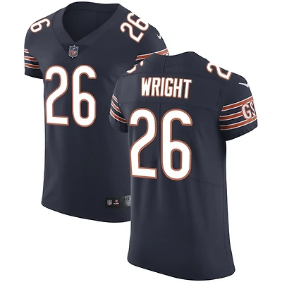 Nahshon Wright Men's Nike Navy Chicago Bears Vapor Untouchable Custom Elite Jersey