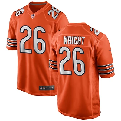 Nahshon Wright Men's Nike Orange Chicago Bears Alternate Custom Game Jersey