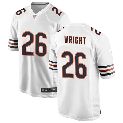 Nahshon Wright Men's Nike White Chicago Bears Custom Game Jersey