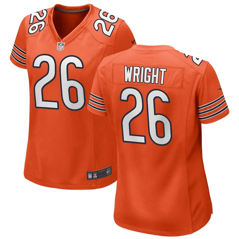 Nahshon Wright Women's Nike Orange Chicago Bears Alternate Custom Game Jersey