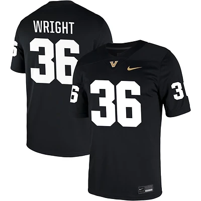 Alan Wright Men's Nike Black Vanderbilt Commodores NIL Pick-A-Player Game Jersey